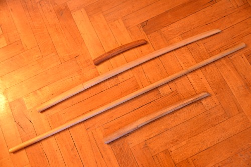 Bokken in legno per l'allenamento nelle Arti Marziali
